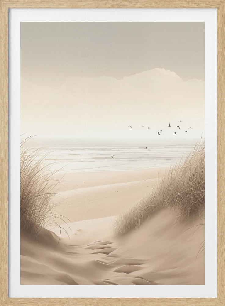 Sand Dunes By the Sea No 1 - Poster / Art Print