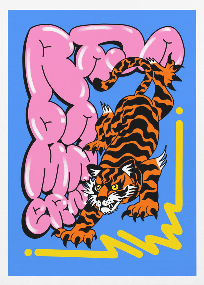 Muay Thai Tiger - Poster / Art Print
