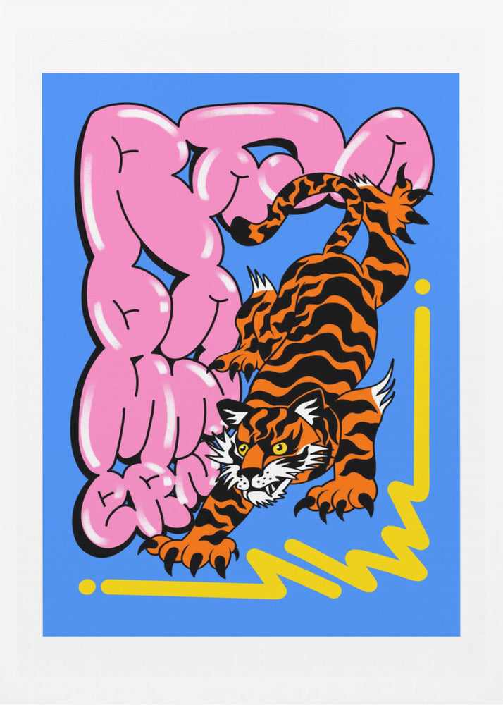 Muay Thai Tiger - Poster / Art Print