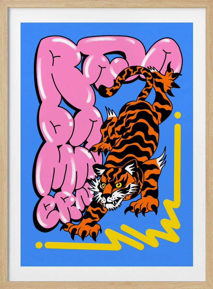 Muay Thai Tiger - Poster / Art Print