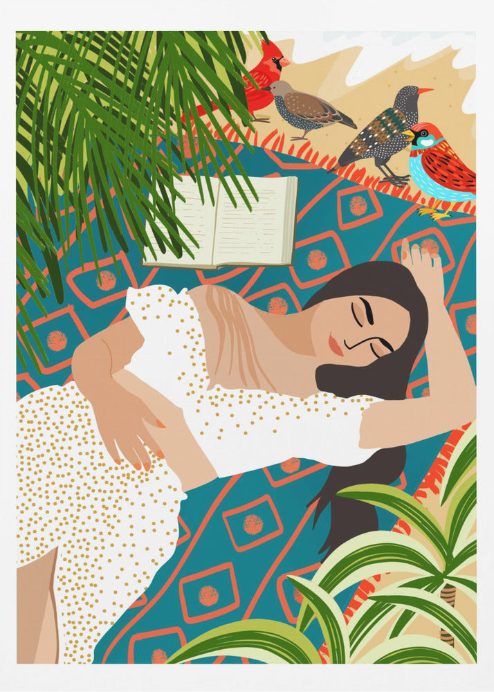 Beach. Read. Sleep. Repeat. - Posters / Art Prints