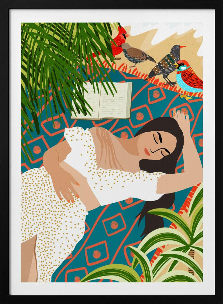 Beach. Read. Sleep. Repeat. - Posters / Art Prints