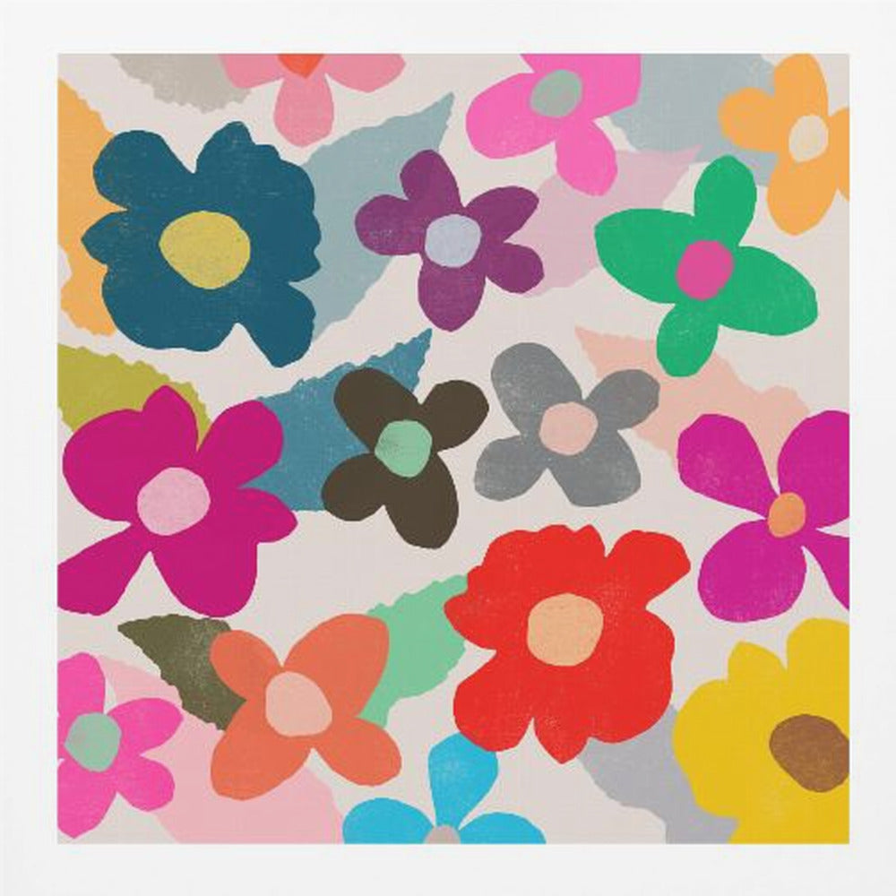 Colorful Floral Pattern - Poster / Art Print