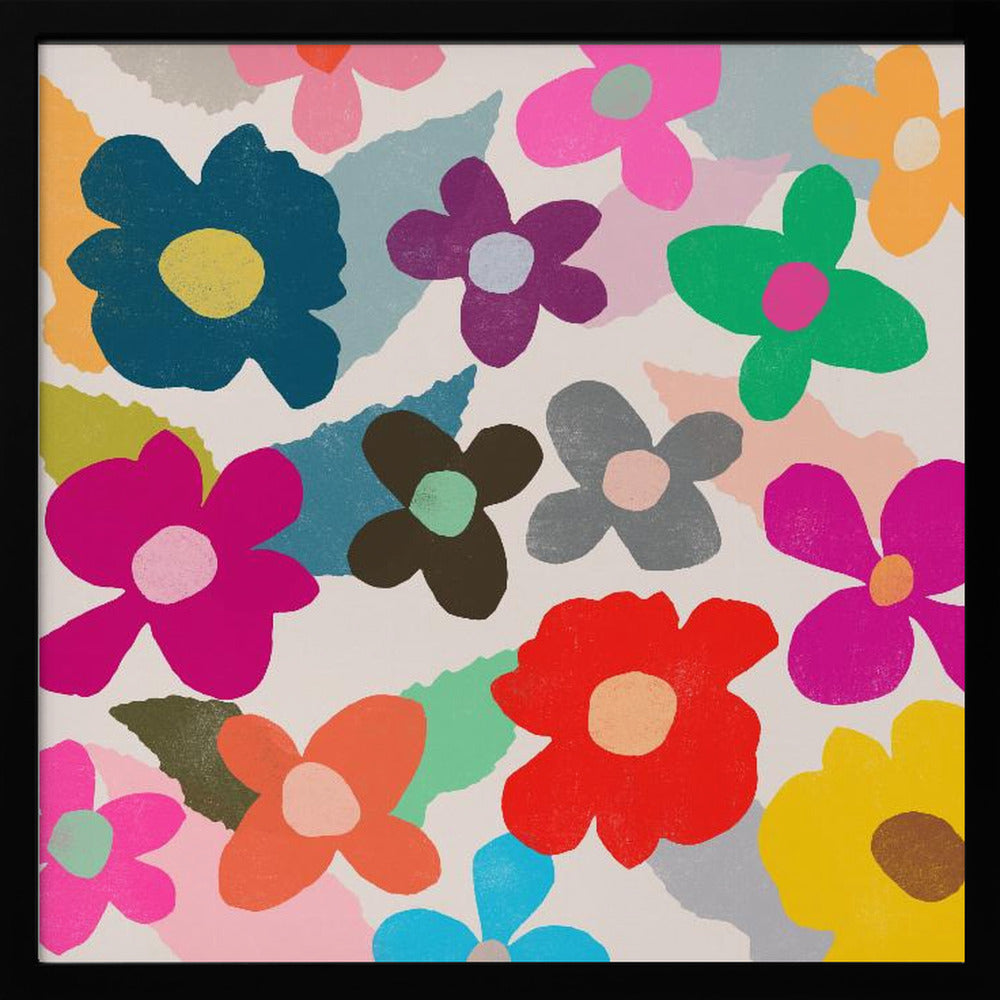 Colorful Floral Pattern - Poster / Art Print