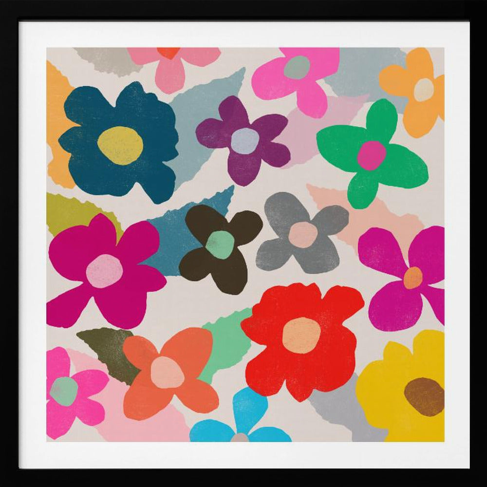Colorful Floral Pattern - Poster / Art Print