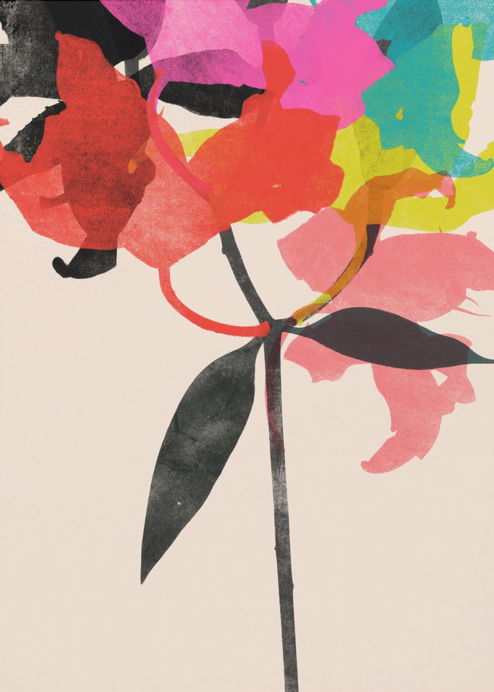 Vibrant Bloom Fusion - Poster / Art Print
