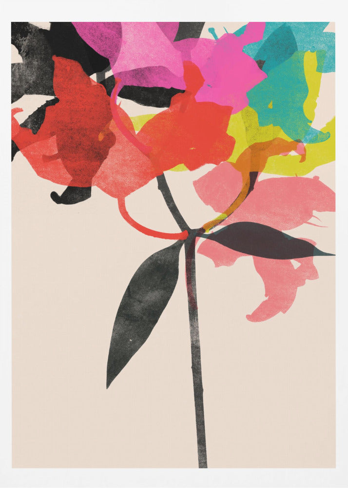 Vibrant Bloom Fusion - Poster / Art Print