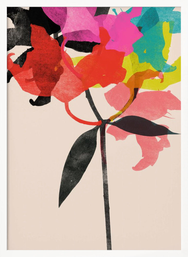 Vibrant Bloom Fusion - Poster / Art Print