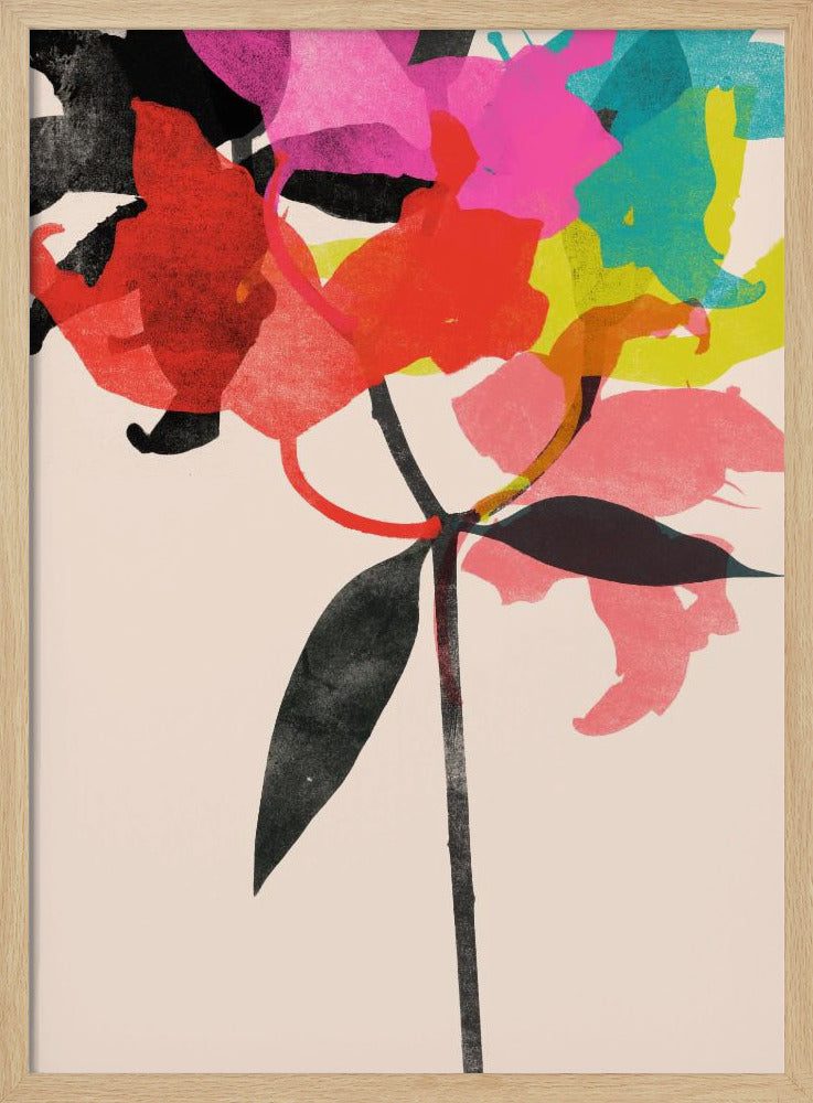 Vibrant Bloom Fusion - Poster / Art Print