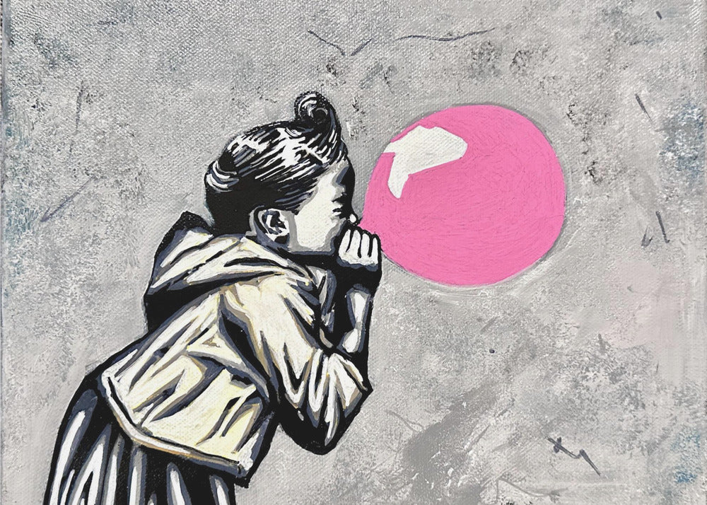 Pink balloon - Poster / Art Print