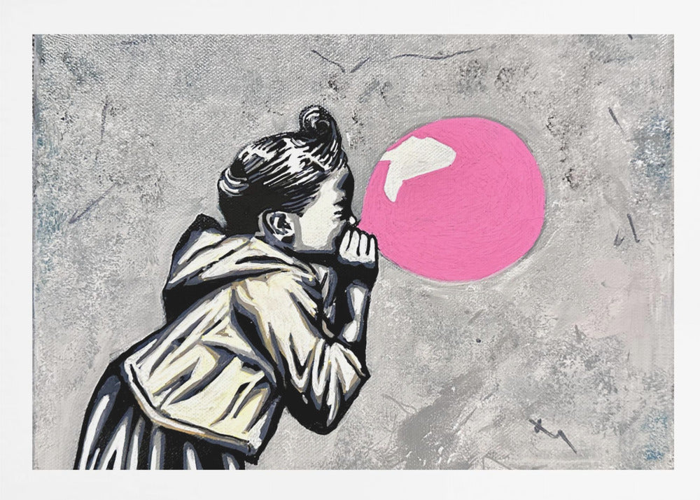 Pink balloon - Poster / Art Print