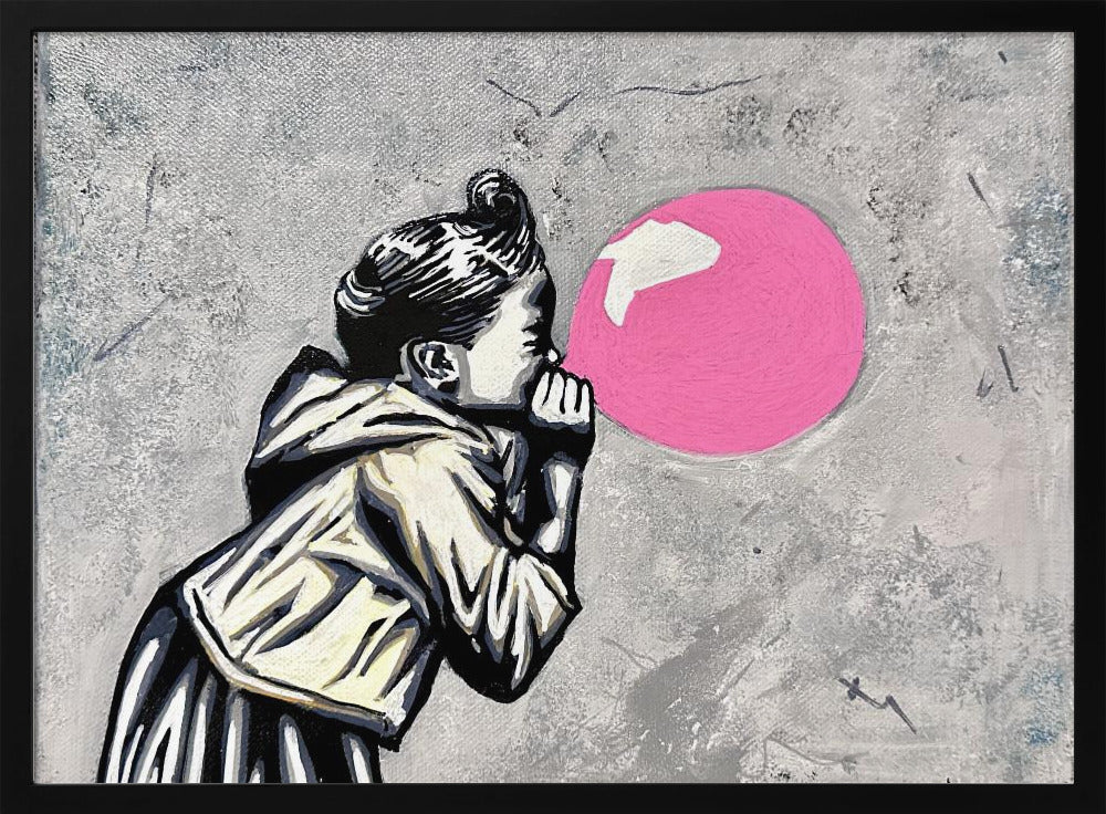 Pink balloon - Poster / Art Print
