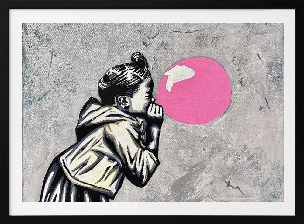 Pink balloon - Poster / Art Print
