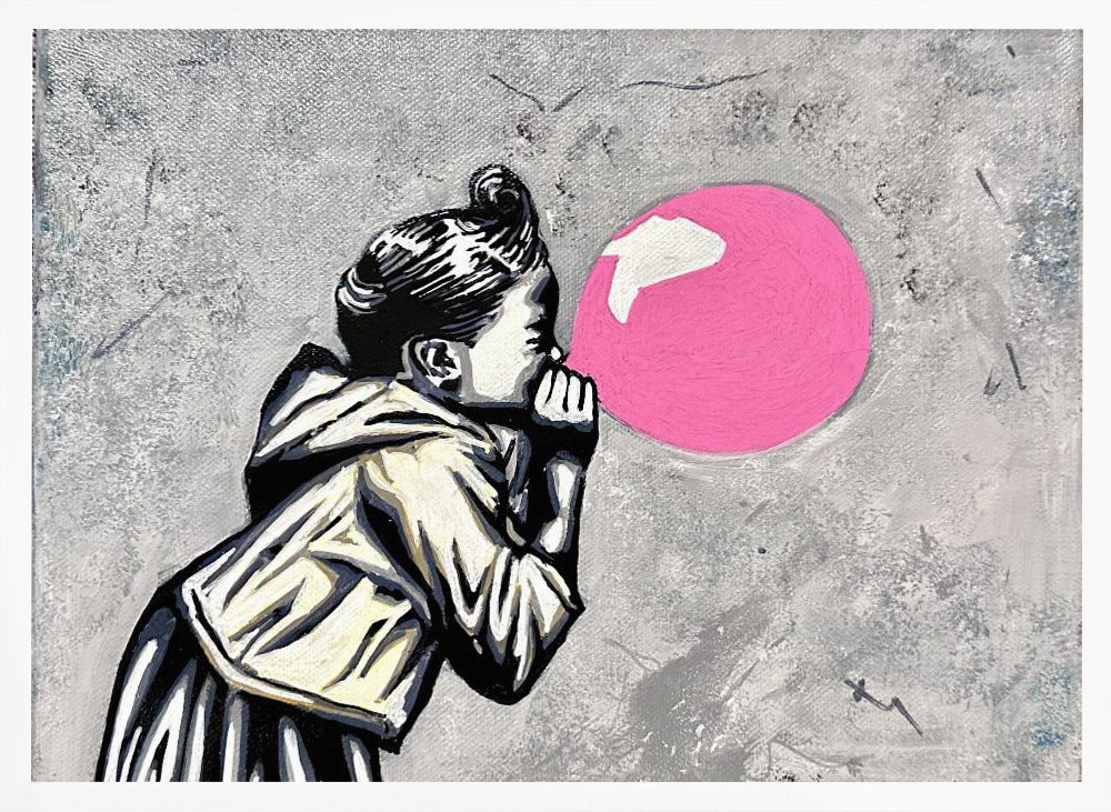 Pink balloon - Poster / Art Print