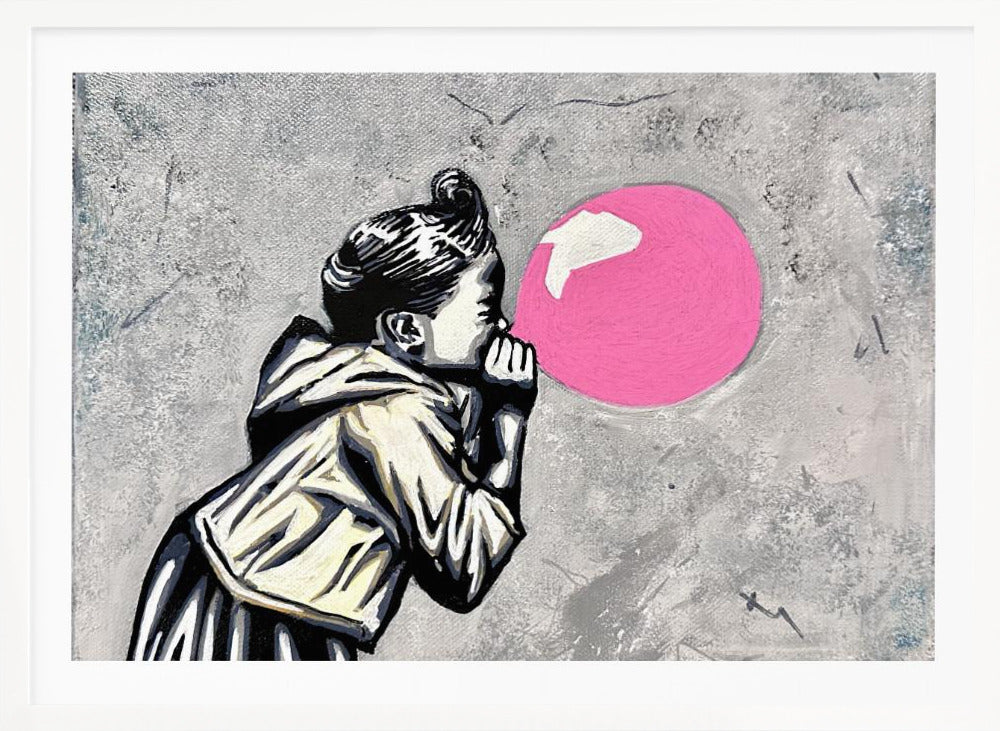 Pink balloon - Poster / Art Print
