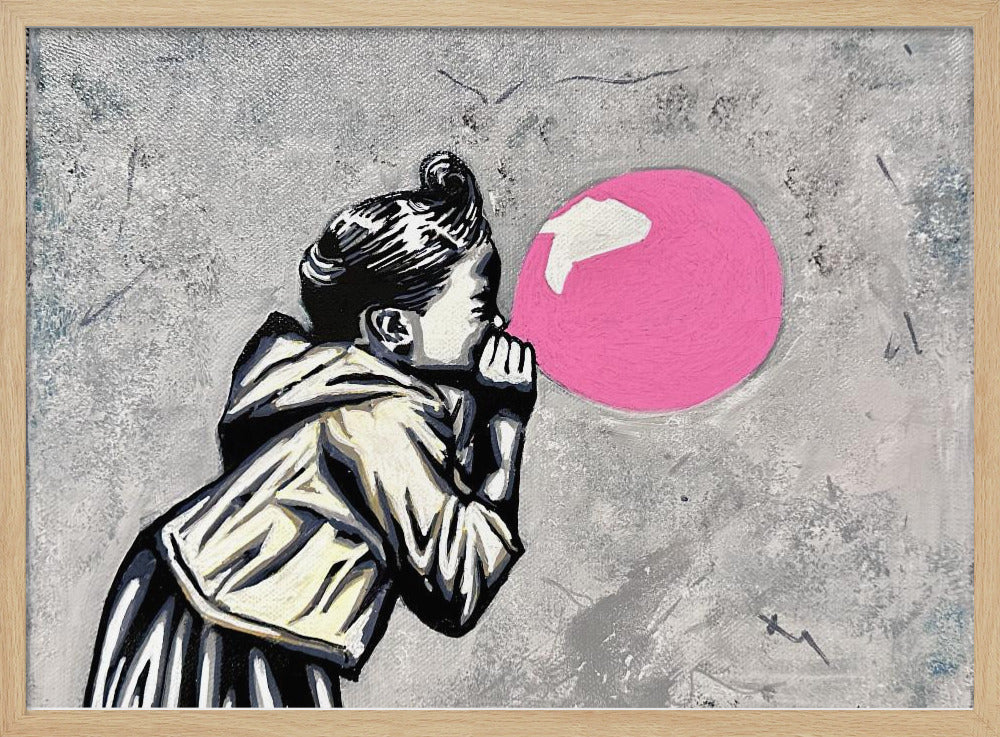 Pink balloon - Poster / Art Print