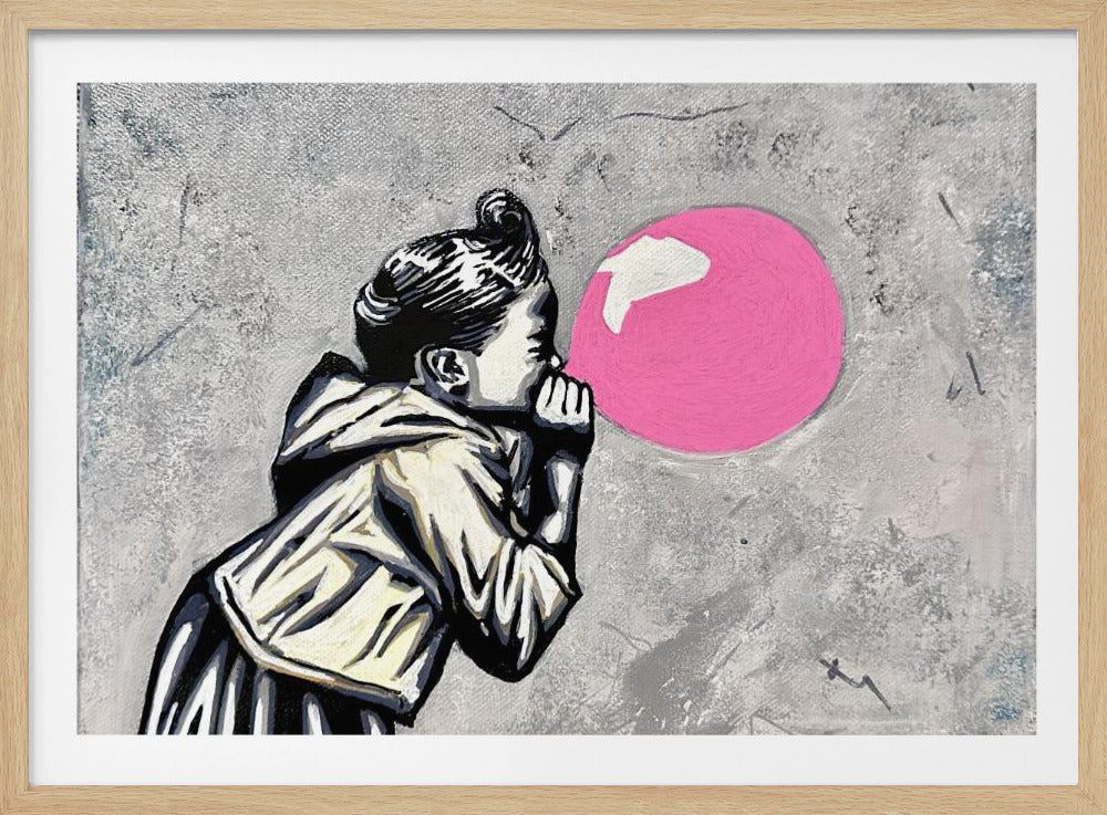 Pink balloon - Poster / Art Print