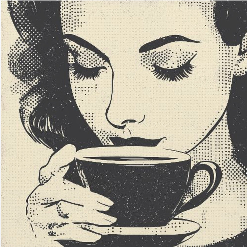 Women Drinking Coffee - Poster / Art Print