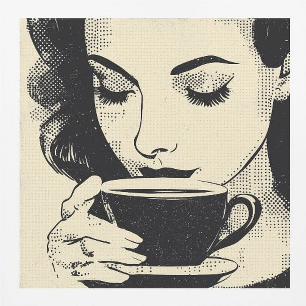 Women Drinking Coffee - Poster / Art Print