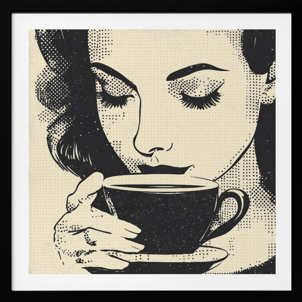 Women Drinking Coffee - Poster / Art Print
