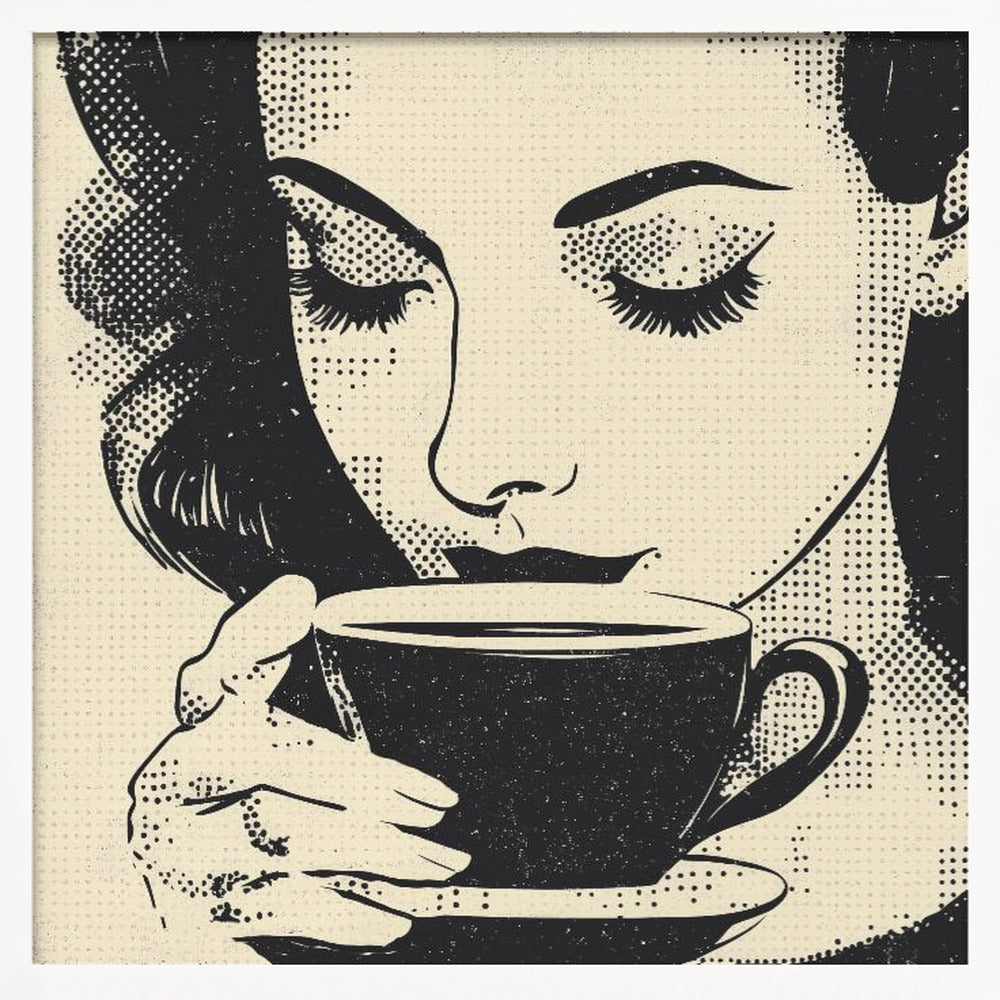 Women Drinking Coffee - Poster / Art Print