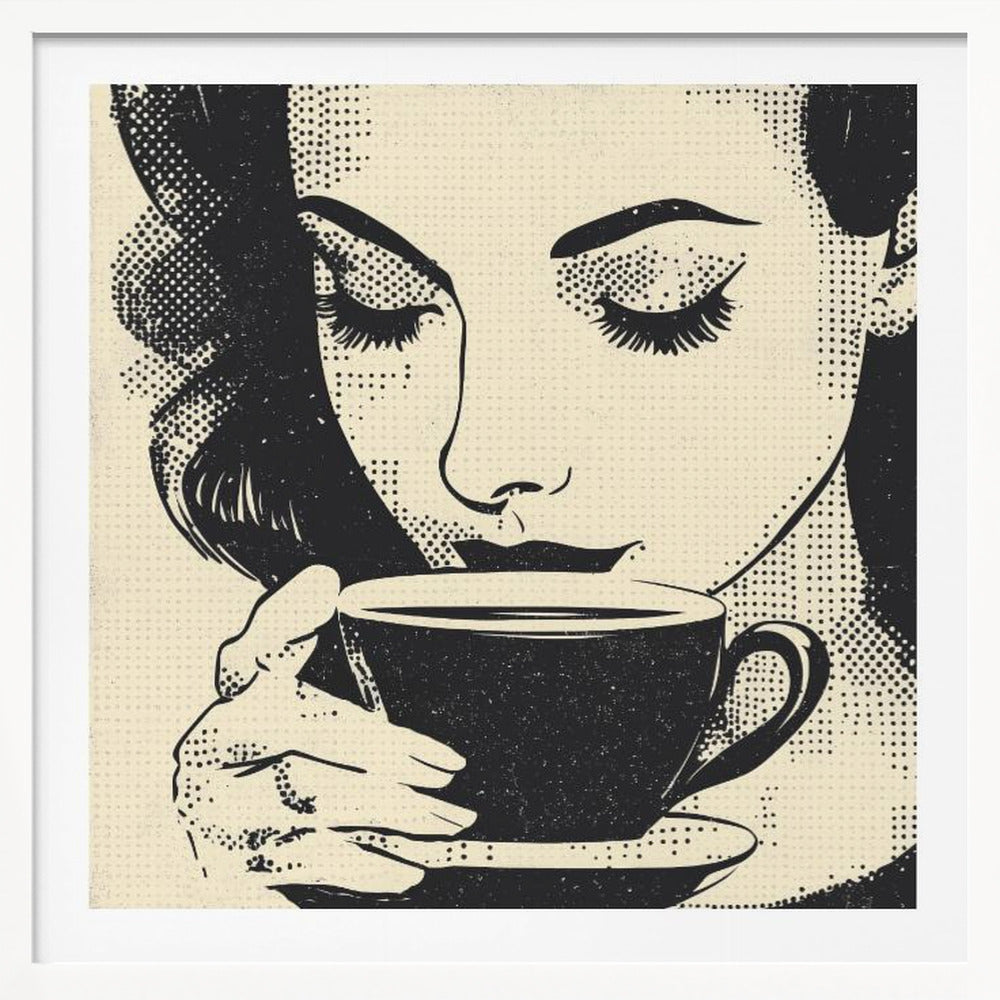 Women Drinking Coffee - Poster / Art Print