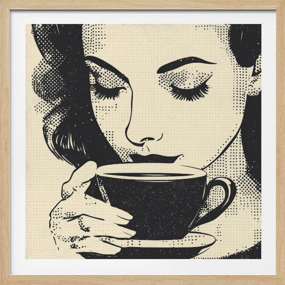 Women Drinking Coffee - Poster / Art Print