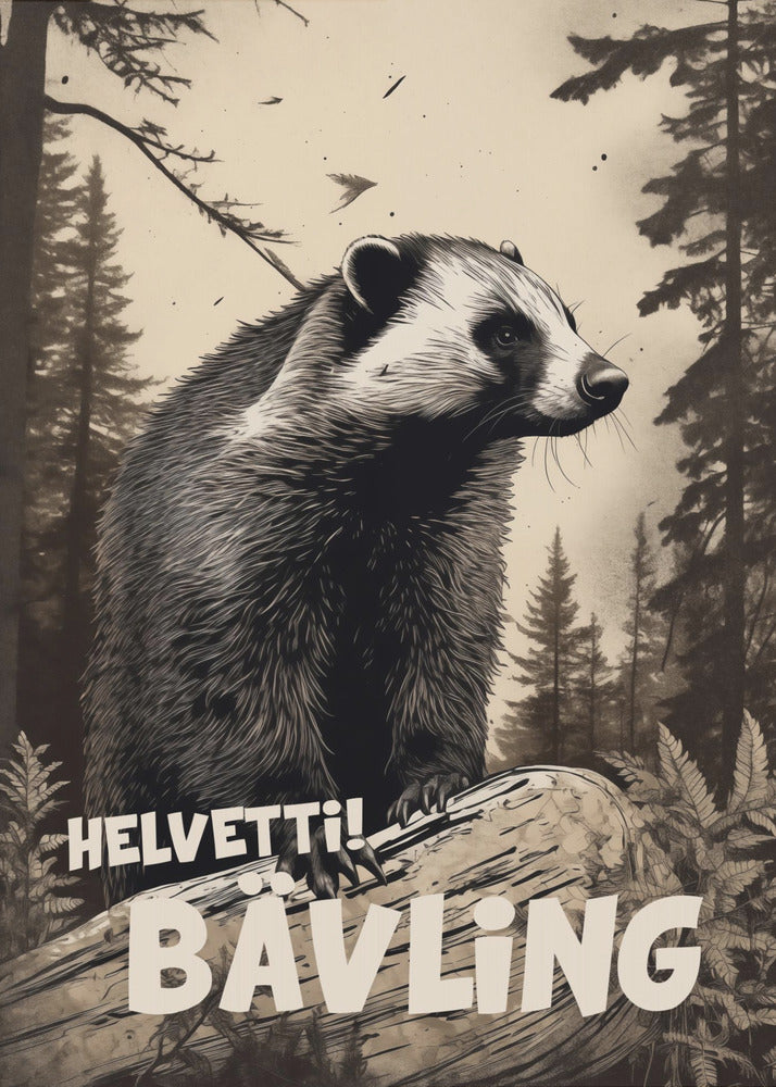 Helvetti Bävling - Poster / Art Print