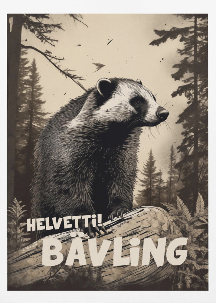 Helvetti Bävling - Poster / Art Print