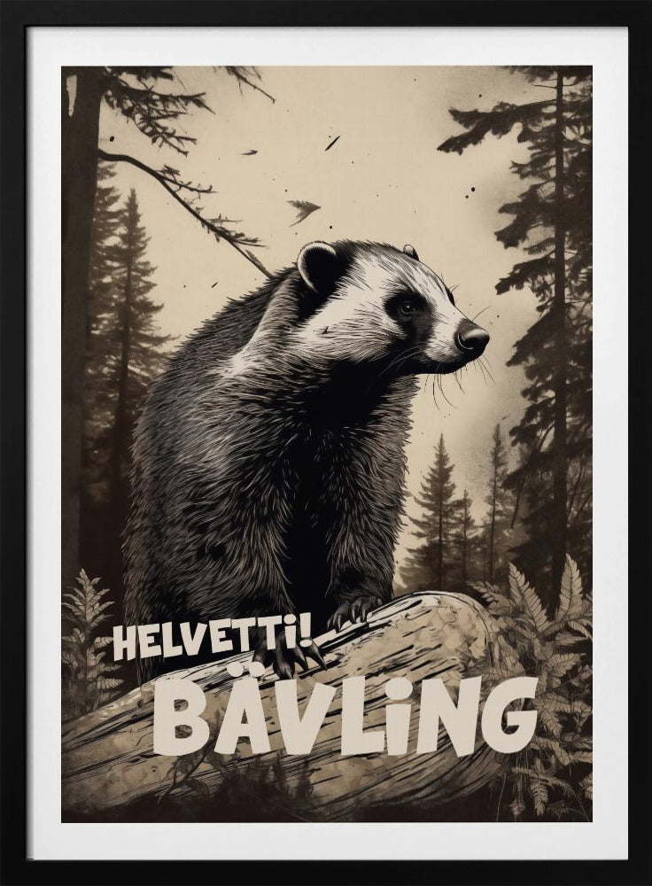 Helvetti Bävling - Poster / Art Print