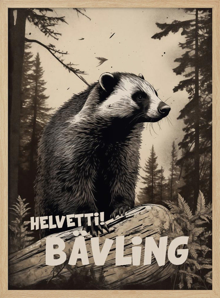 Helvetti Bävling - Poster / Art Print