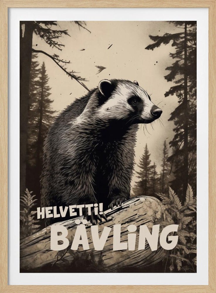 Helvetti Bävling - Poster / Art Print