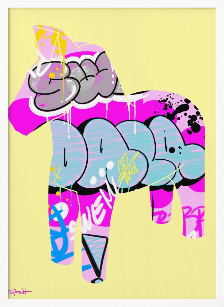 Dalahäst 12 - Poster / Art Print