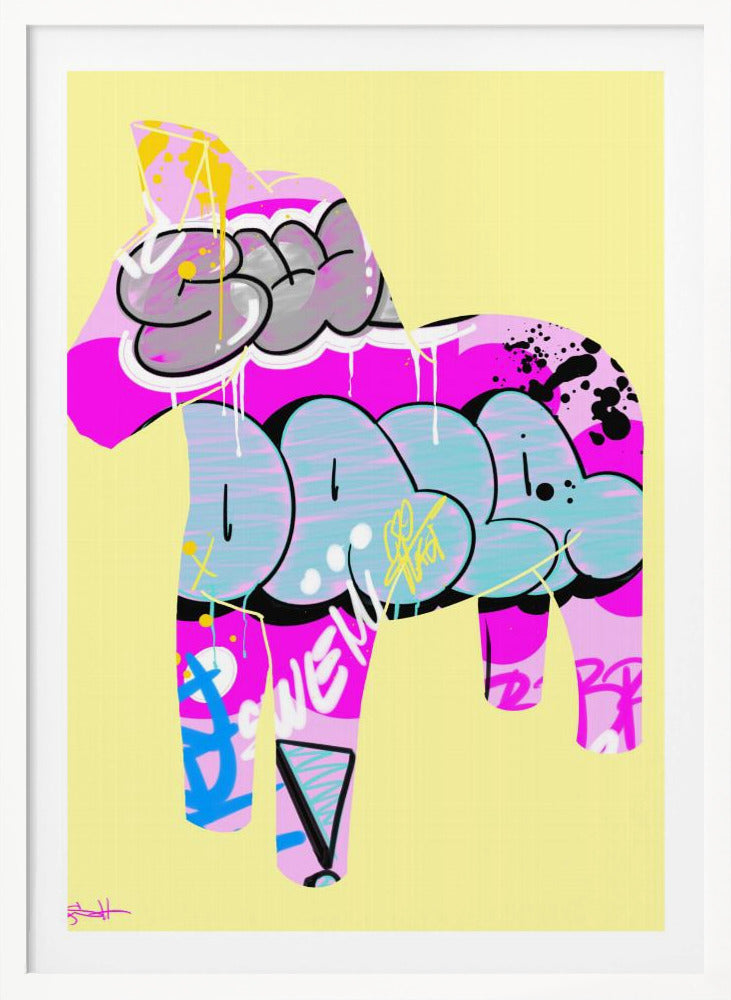 Dalahäst 12 - Poster / Art Print