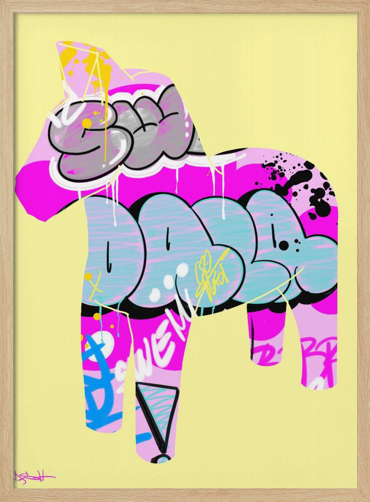 Dalahäst 12 - Poster / Art Print