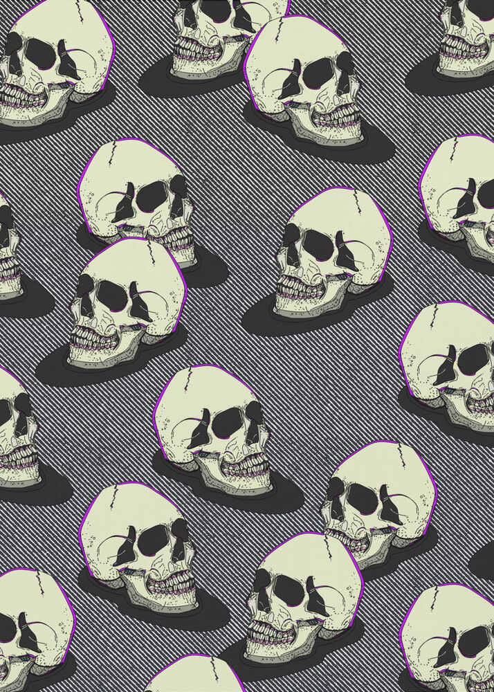 Vintage Style Skulls - Poster / Art Print