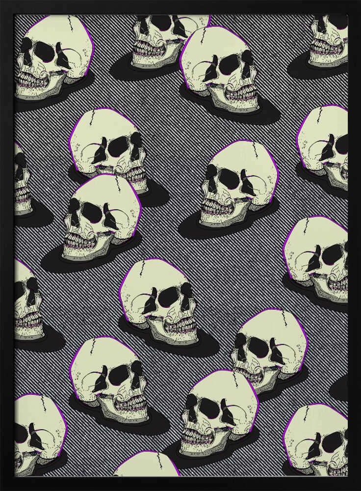 Vintage Style Skulls - Poster / Art Print