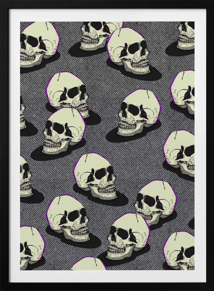 Vintage Style Skulls - Poster / Art Print