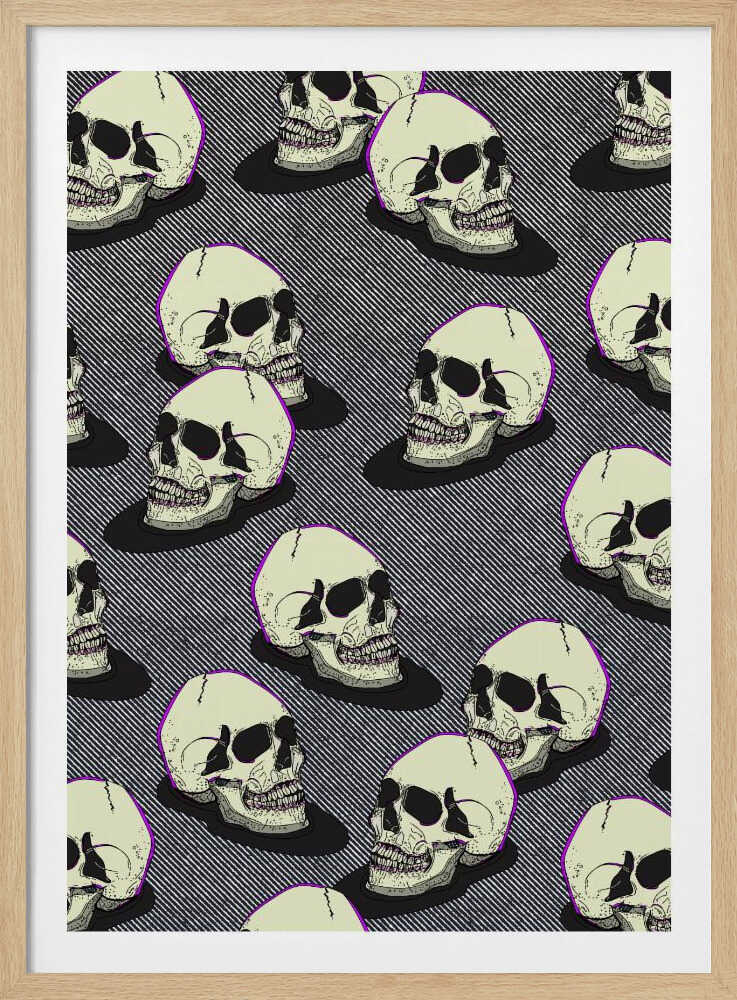 Vintage Style Skulls - Poster / Art Print