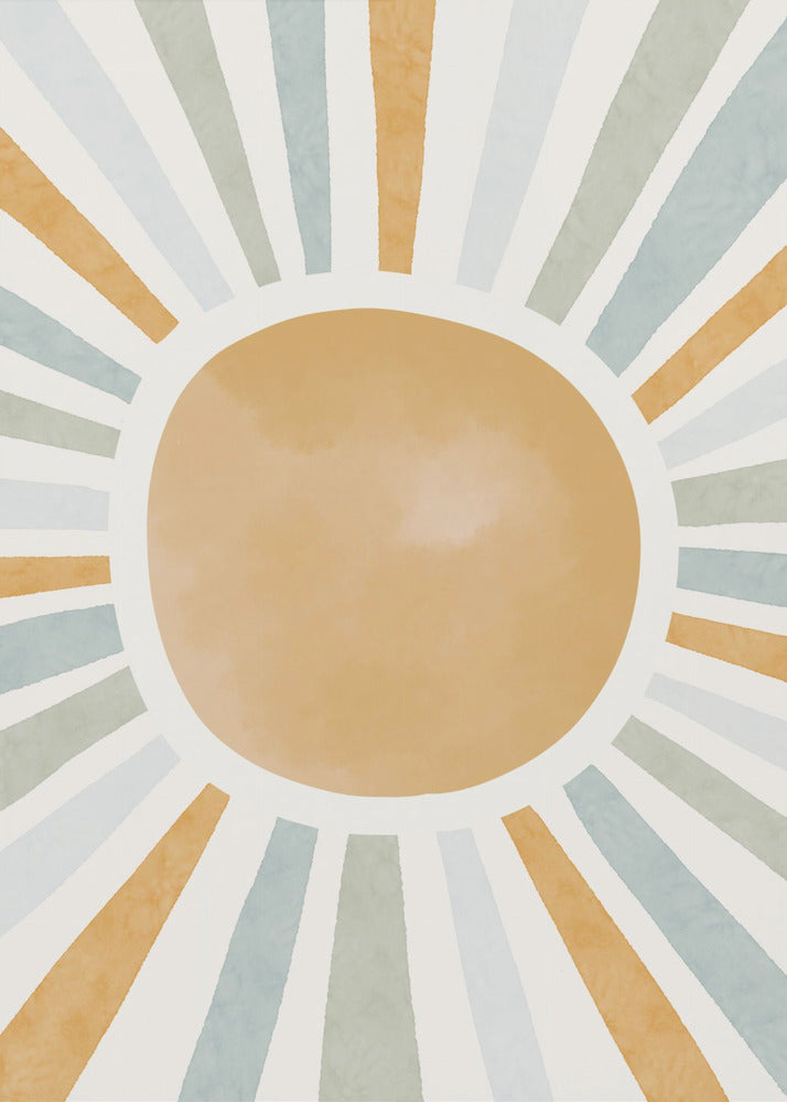 Radiant Sunburst - Poster / Art Print