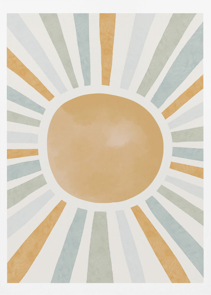 Radiant Sunburst - Poster / Art Print