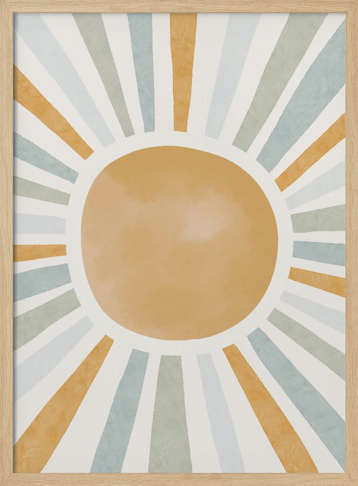 Radiant Sunburst - Poster / Art Print