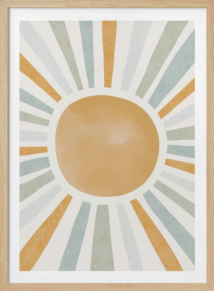 Radiant Sunburst - Poster / Art Print