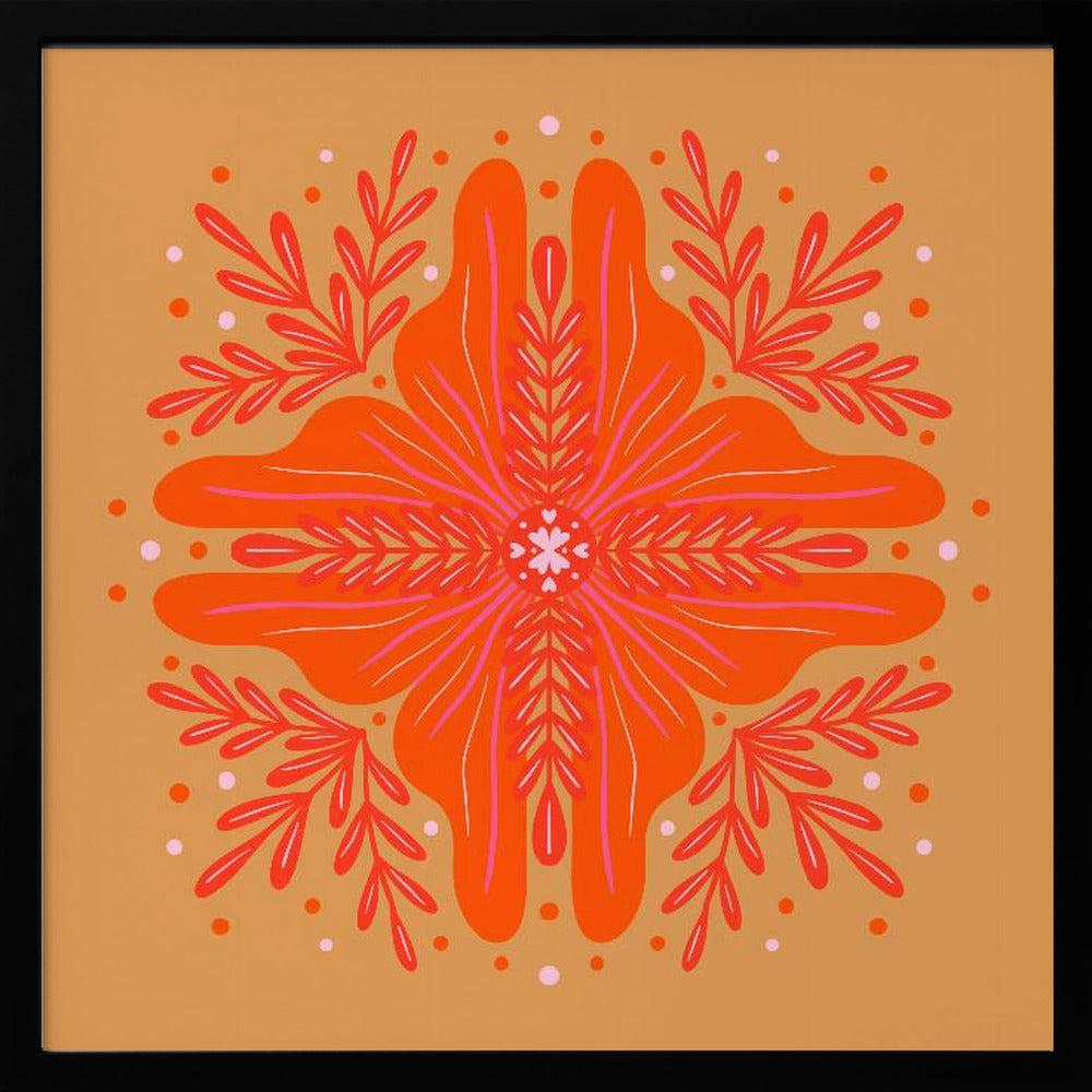 Vibrant Mandala Bloom - Poster / Art Print