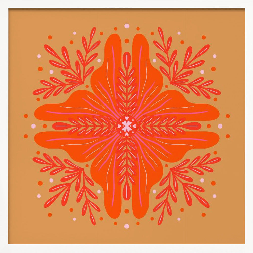 Vibrant Mandala Bloom - Poster / Art Print