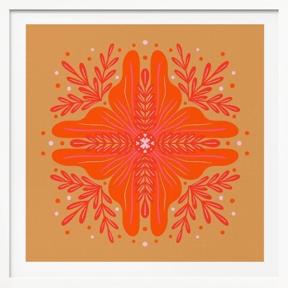 Vibrant Mandala Bloom - Poster / Art Print