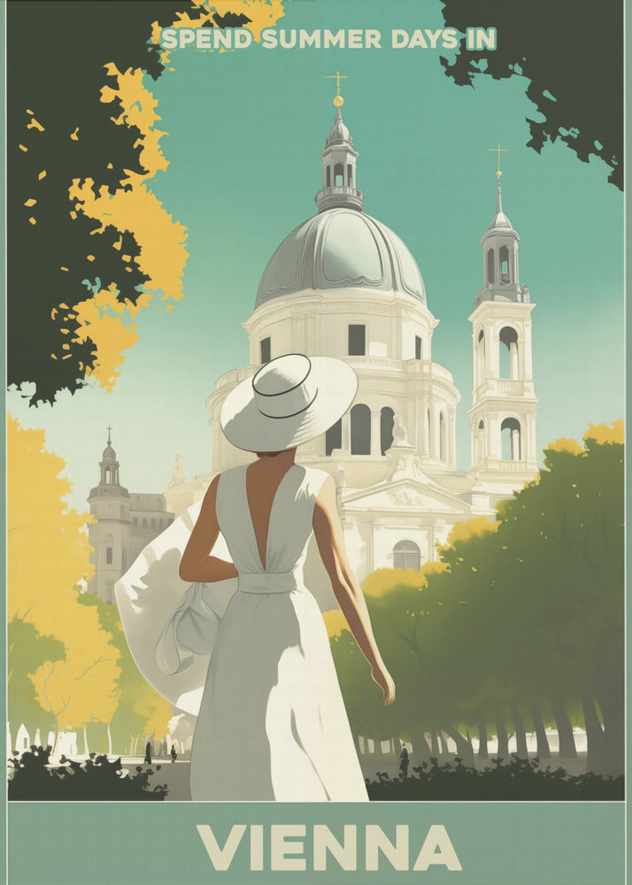 Vienna Summer Stroll - Poster / Art Print