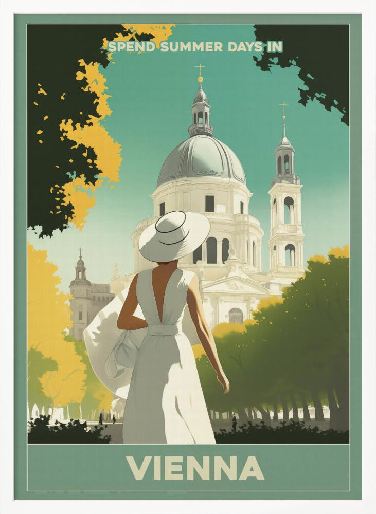 Vienna Summer Stroll - Poster / Art Print