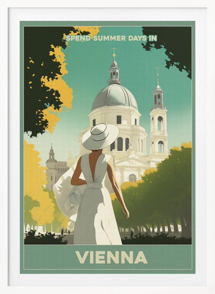 Vienna Summer Stroll - Poster / Art Print