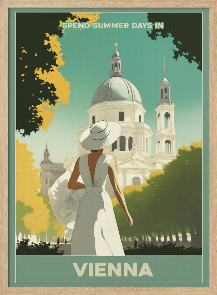 Vienna Summer Stroll - Poster / Art Print